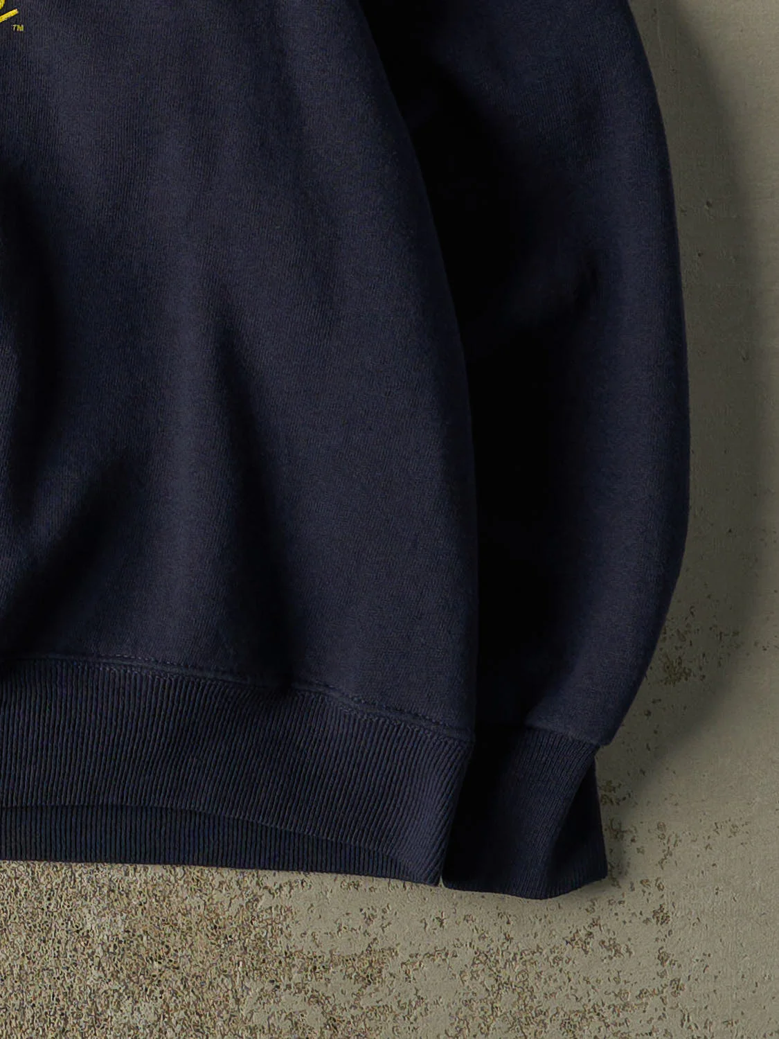 Vintage 90s Navy Blue University of Michigan Wolverines Crewneck (L/XL) - Image 4