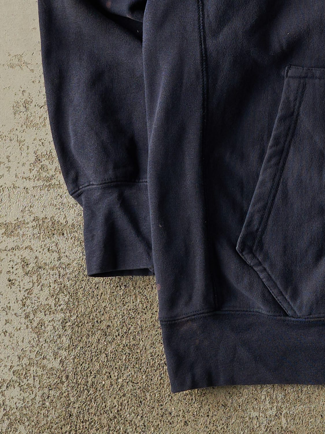 Vintage 90s Navy Blue West Virginia University Embroidered Long Hoodie (M/L) - Image 3