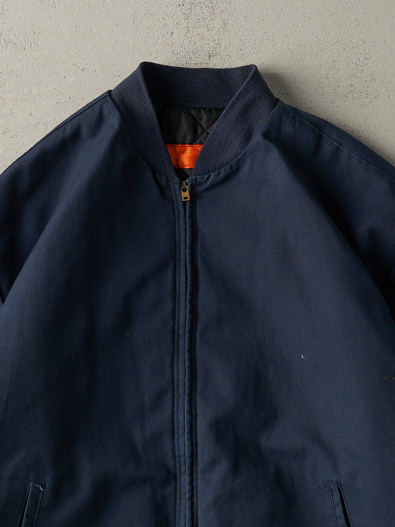 Vintage 90s Navy Blue Workwear Jacket (XL) - Image 3