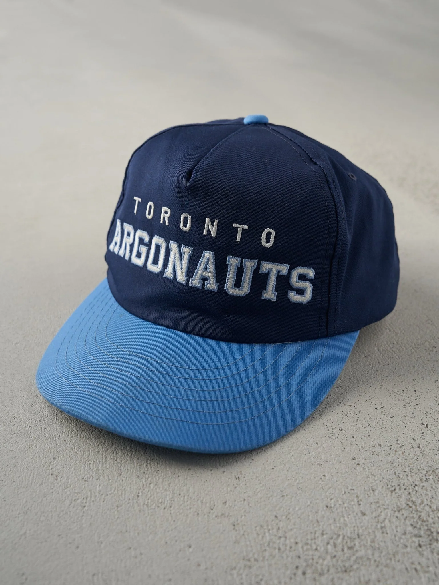 Vintage 90s Navy Toronto Argonauts Snapback Hat - Image 2