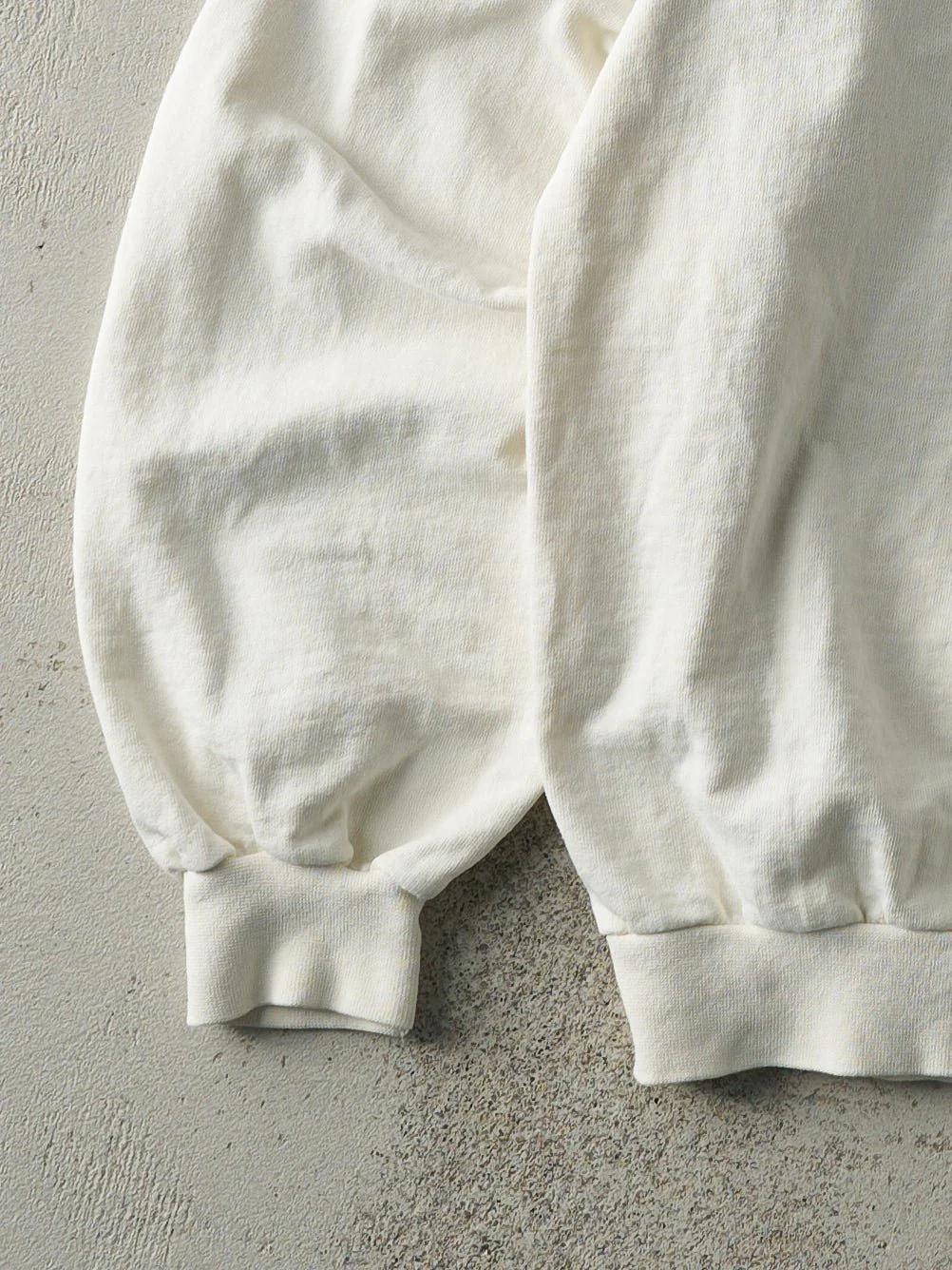 Vintage 90s Off White Blank LL Bean Crewneck (L) - Image 3