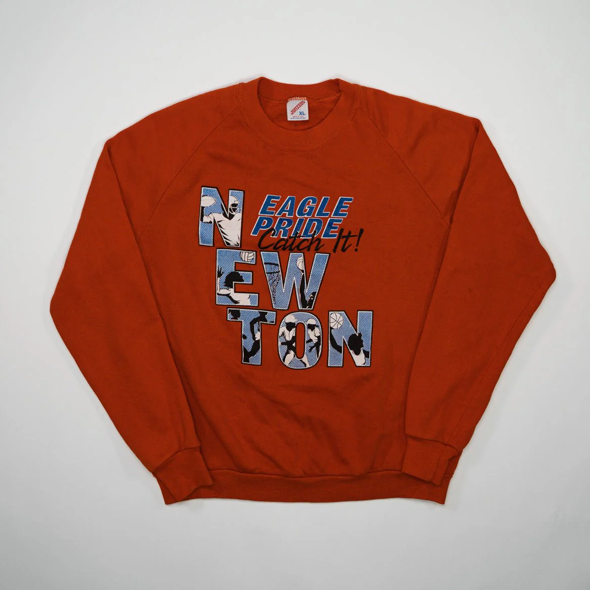 Vintage 90s Orange Eagle Pride Newton Crewneck (M)