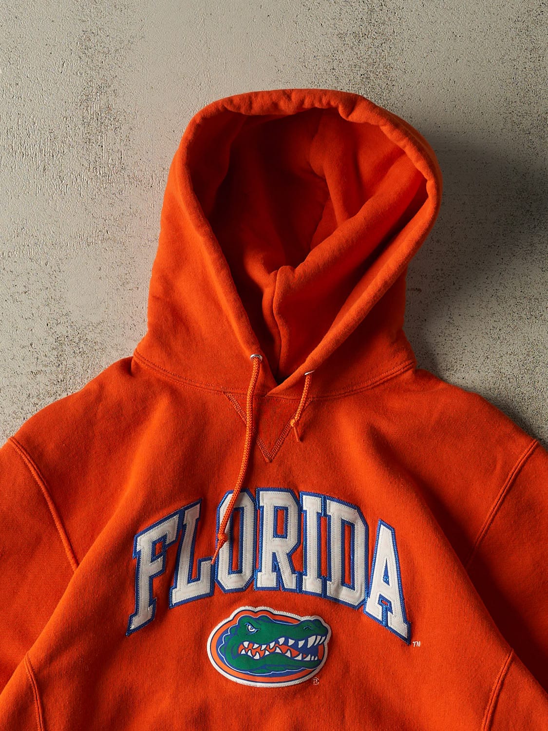 Vintage Y2K Orange Russell Athletic University of Florida Gators Hoodie (M/L) - Image 2