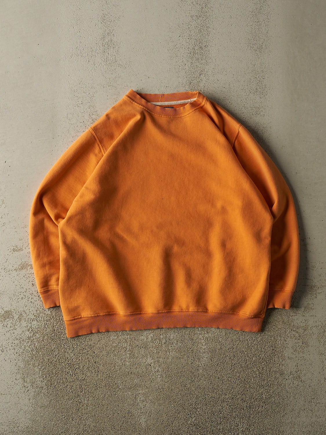 Vintage 90s Faded Orange BUM Equipment Surf Wear Crewneck (L/XL)