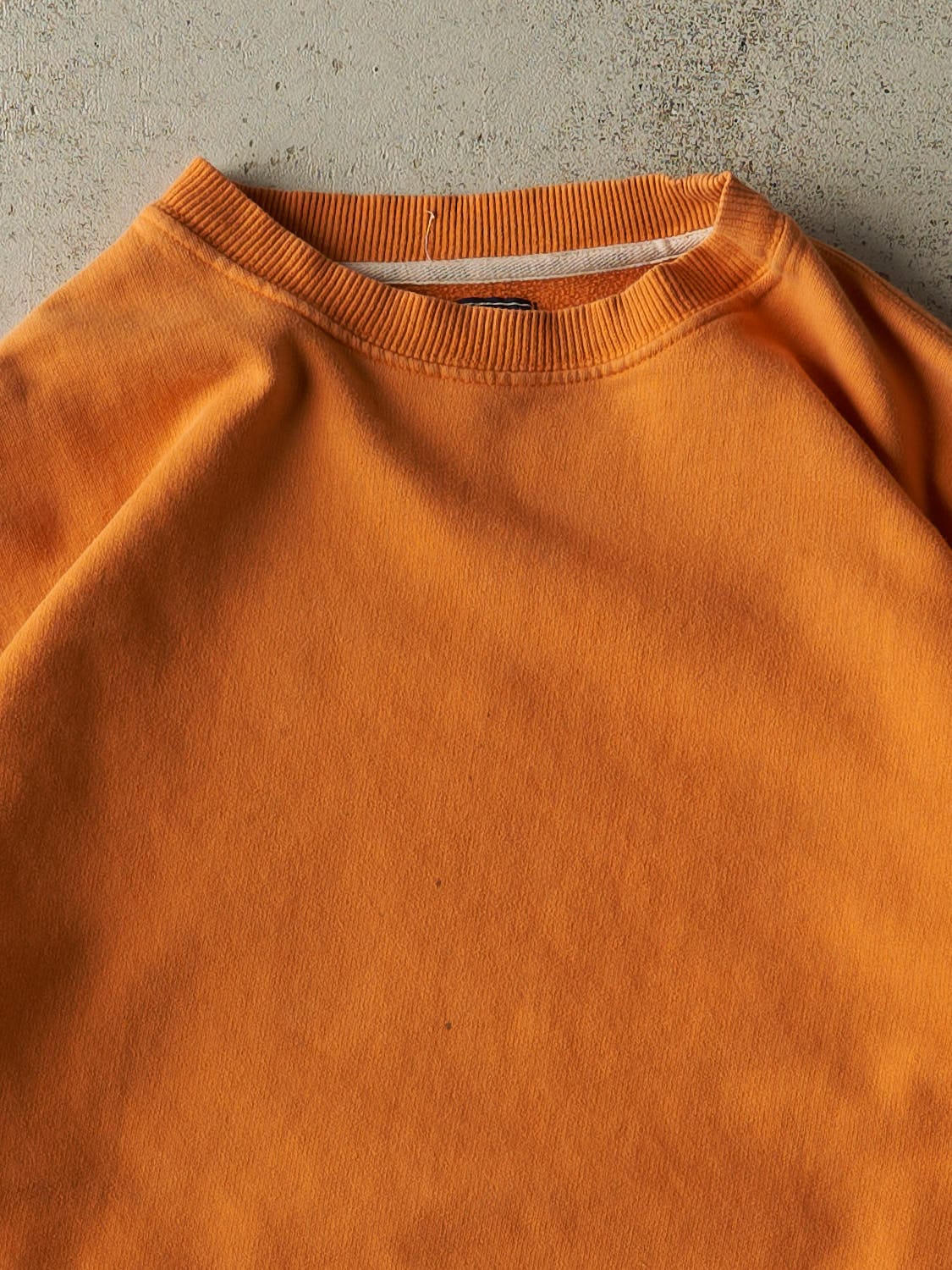 Vintage 90s Faded Orange BUM Equipment Surf Wear Crewneck (L/XL) - Image 2