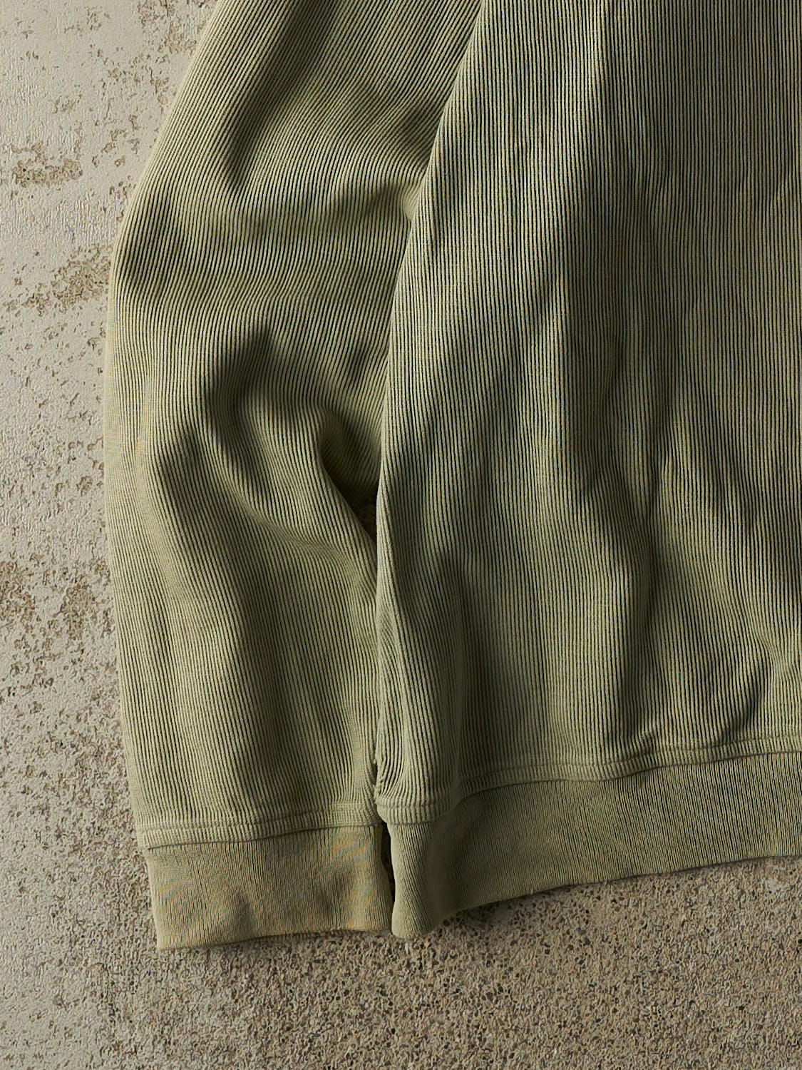 Vintage 90s Pastel Green Beach Grove Golf Club Quarter Zip Lightweight Sweater (L/XL) - Image 3