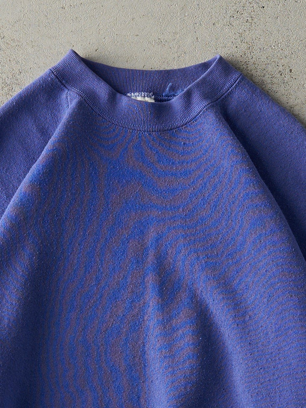 Vintage 90s Periwinkle Blue Blank Boxy Crewneck (M) - Image 2