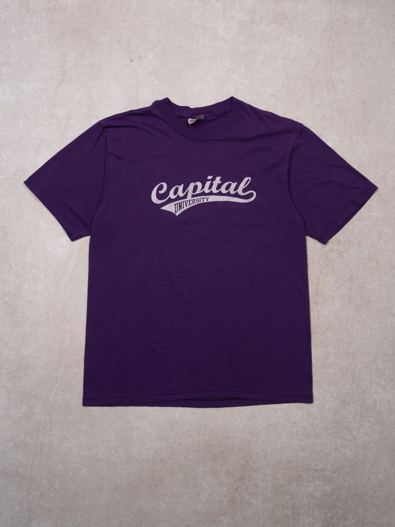 Vintage 90s Purple Single Stitch Capital University (M)