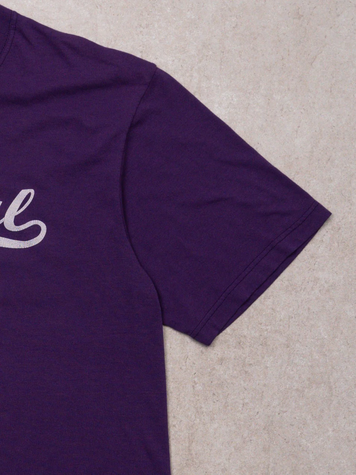 Vintage 90s Purple Single Stitch Capital University (M) - Image 3