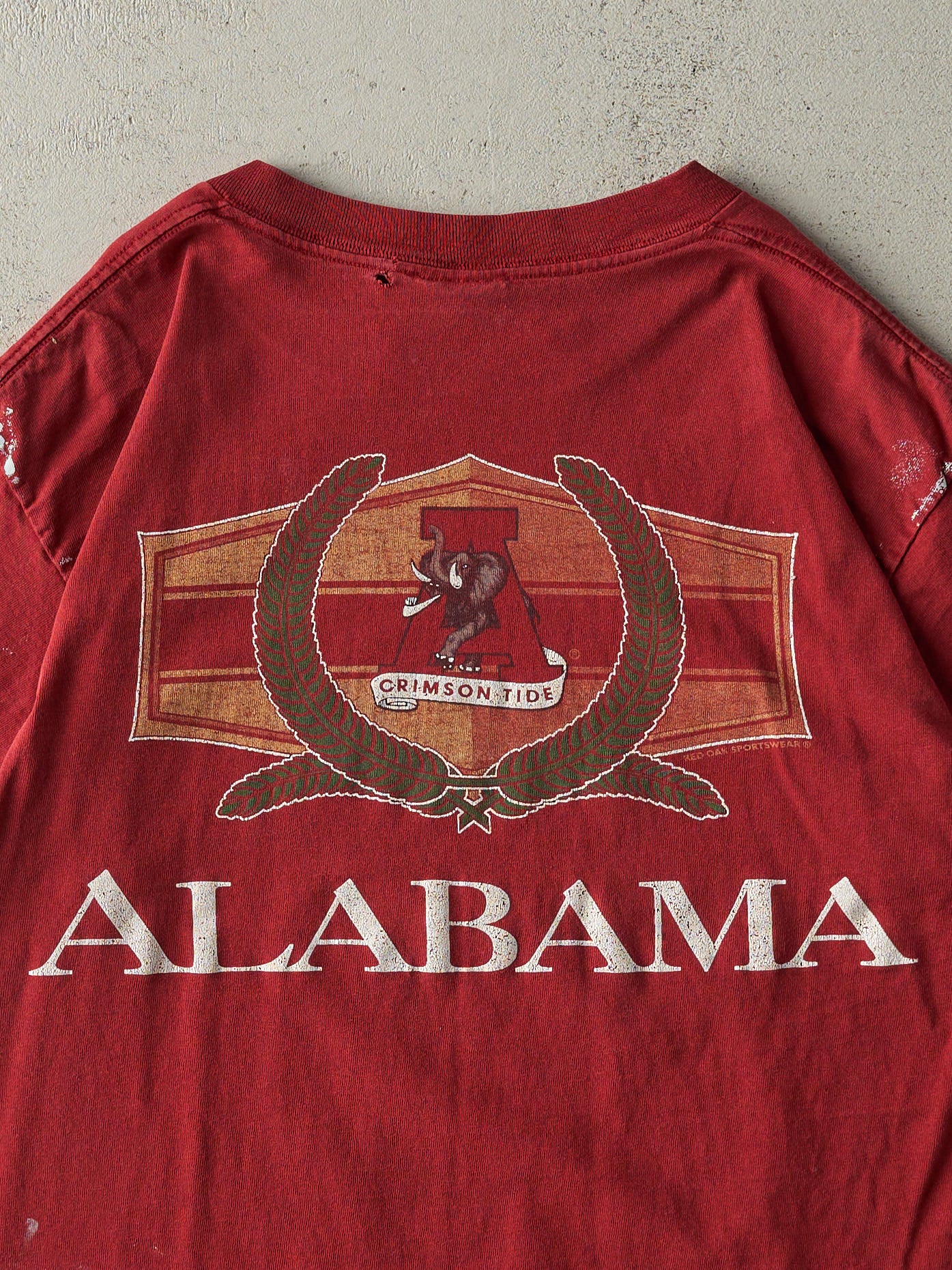 Vintage 90s Red Alabama Crimson Tide Single Stitch Tee (M/L) - Image 4