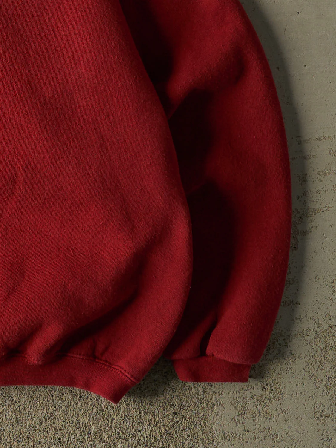 Vintage 90s Red Blank Crewneck (L/XL) - Image 4