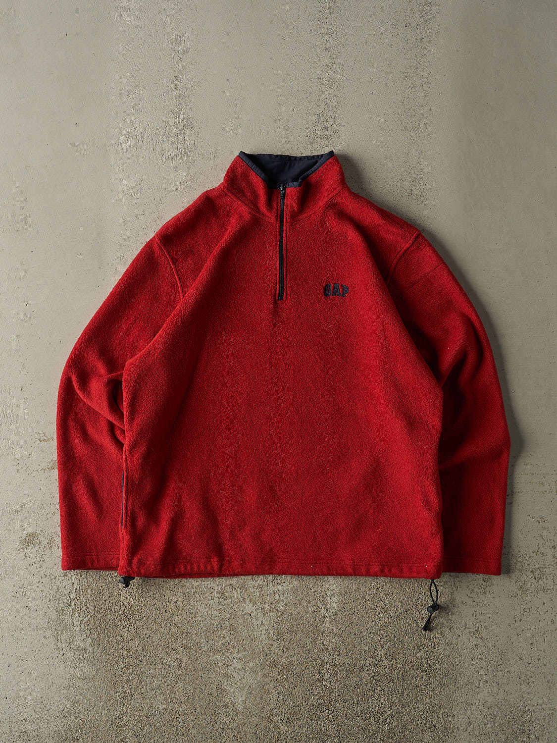 Vintage 90s Red Gap Embroidered Quarter Zip Fleece (L/XL)