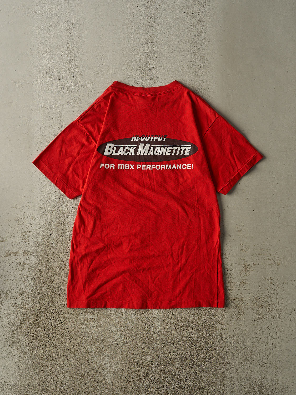 Vintage 90s Red Maxell Frequent Buyer Program Single Stitch Tee (L/XL) - Image 3