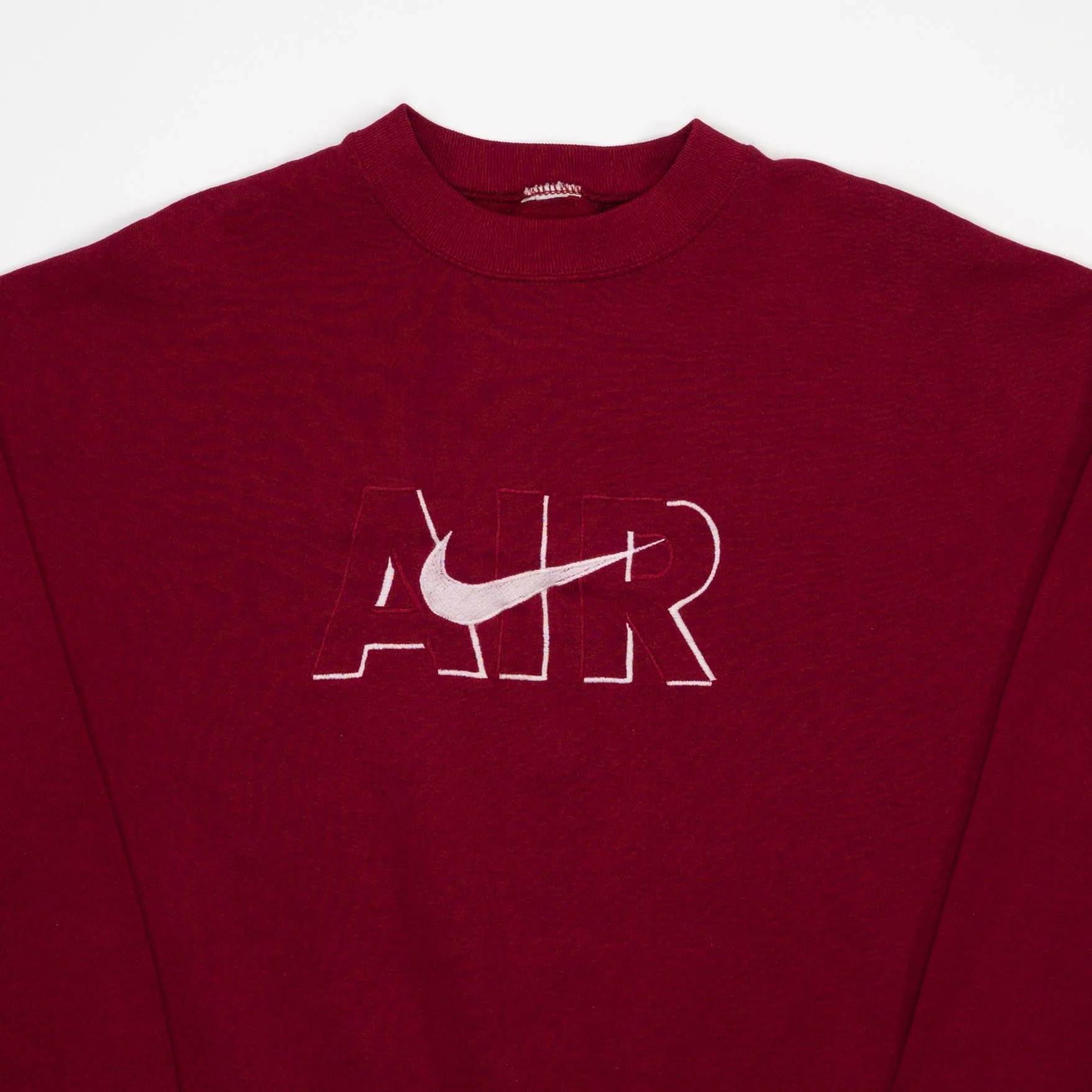 Vintage 90s Red Nike Air Crewneck (L) - Image 2