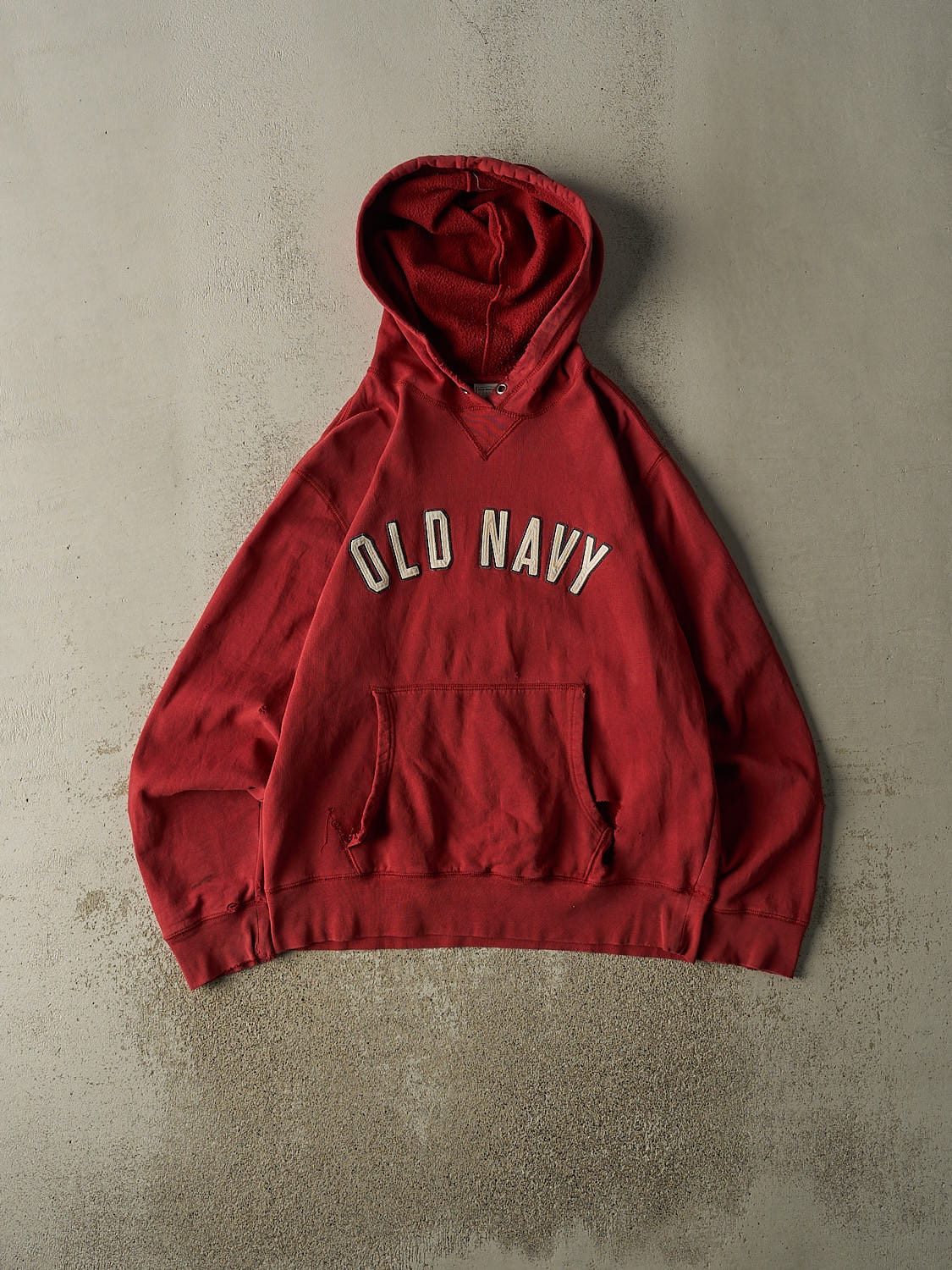 Vintage 90s Red Old Navy Embroidered Hoodie (L/XL)