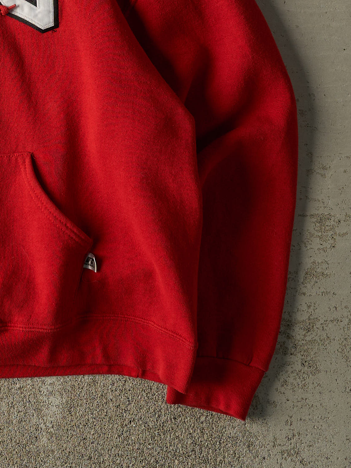 Vintage Y2K Red Russell Athletic EWU Embroidered Hoodie (L/XL) - Image 4