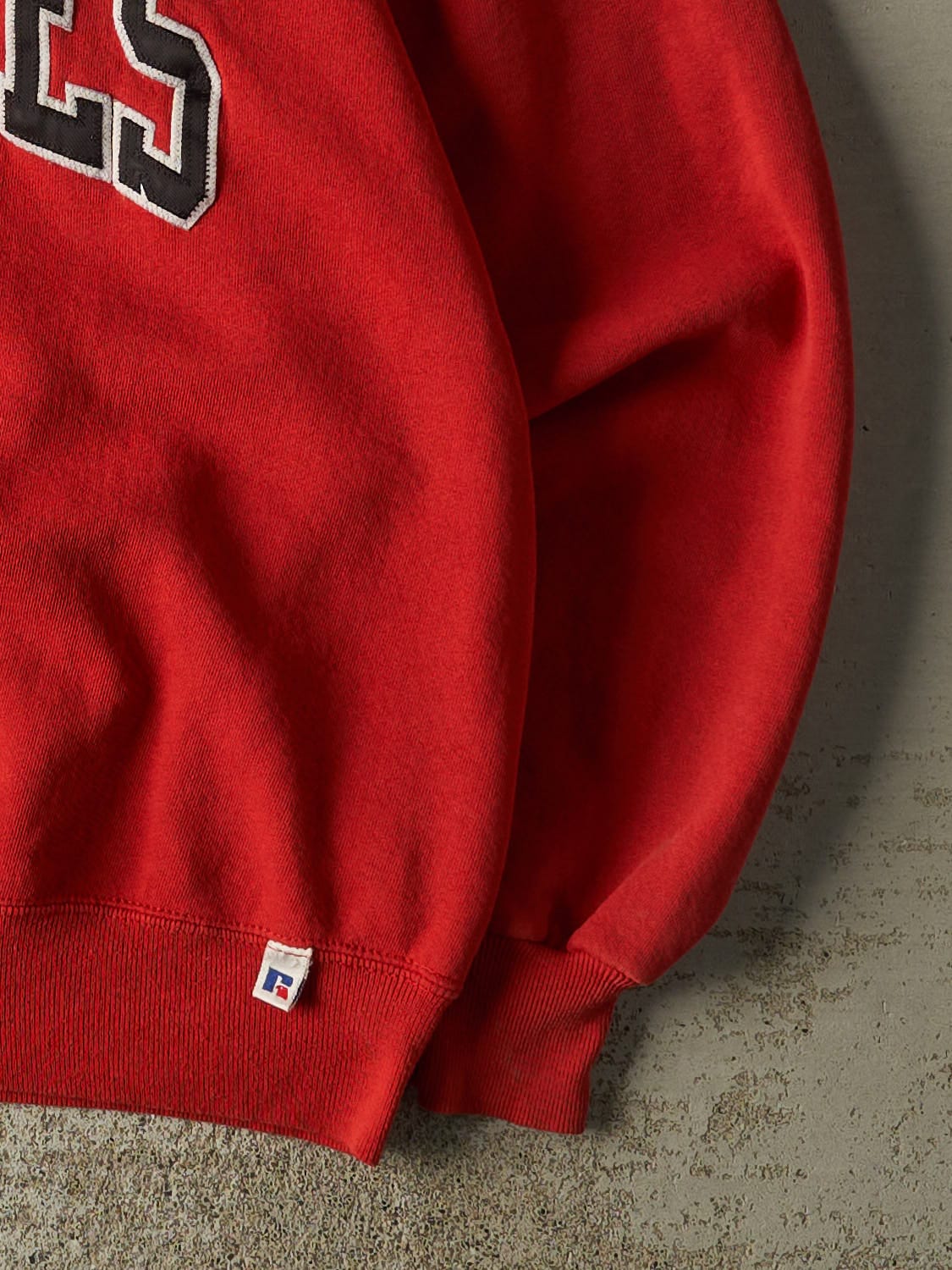 Vintage 90s Red Russell Athletic Ohio State Buckeyes Crewneck (L/XL) - Image 4