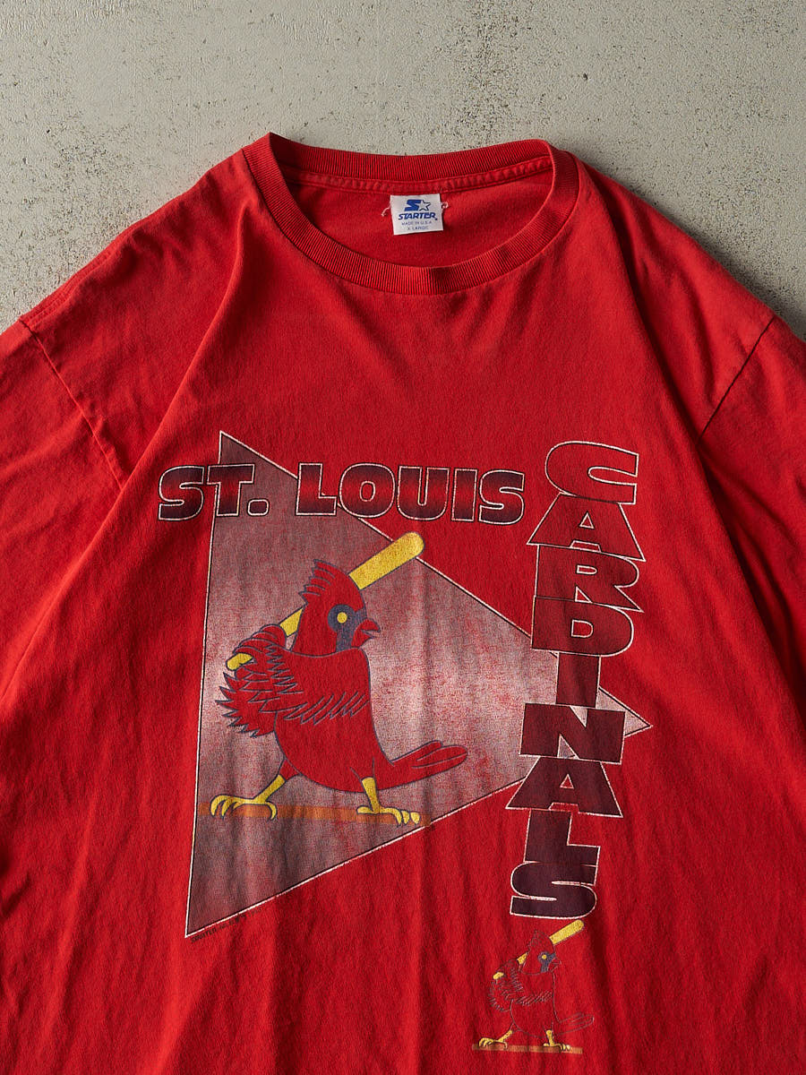 Vintage 90s Red St. Louis Cardinals Single Stitch Tee (XL/XXL) - Image 2