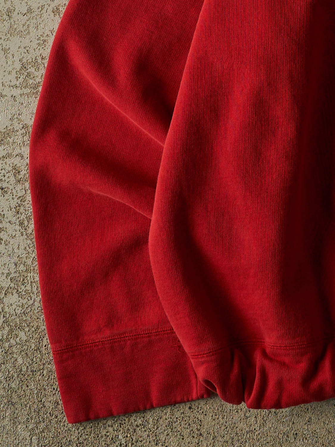 Vintage 90s Red Tommy Hilfiger Denim Embroidered Crewneck (L) - Image 3