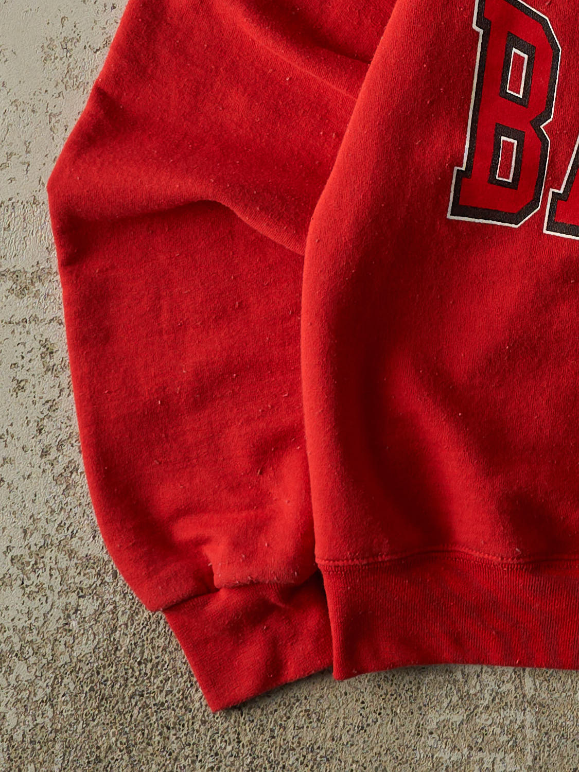 Vintage 90s Red University of Wisconsin Badgers Crewneck (XS/S) - Image 3