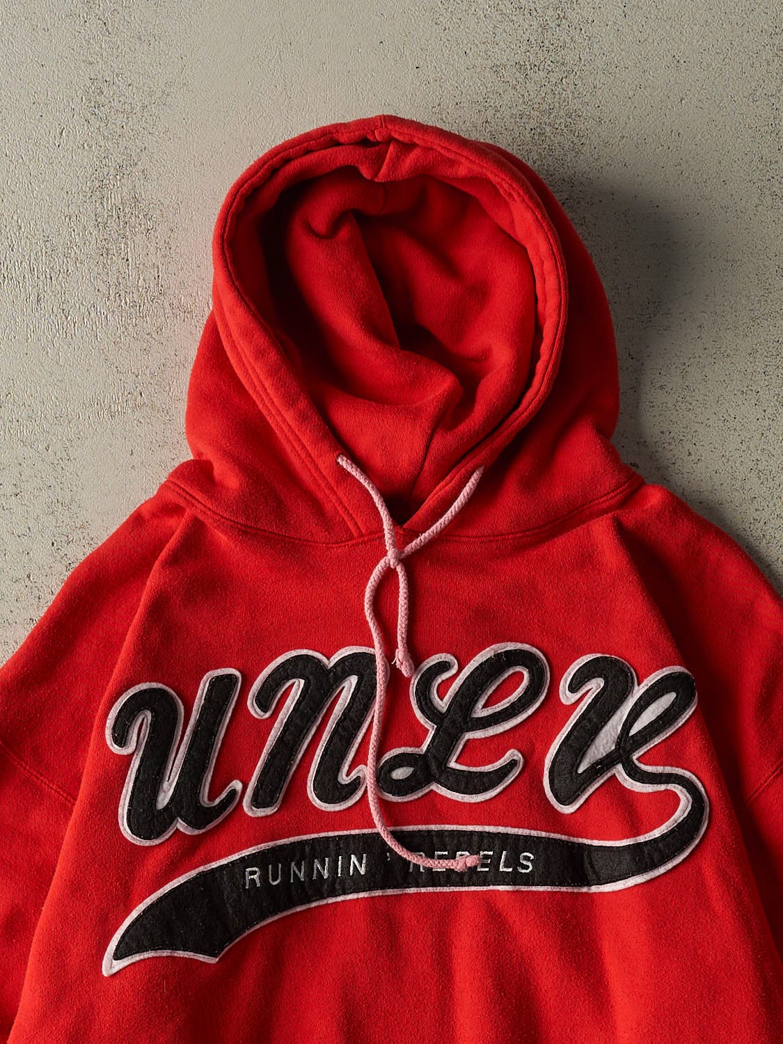 Vintage 90s Red UNLV Embroidered Hoodie (M/L) - Image 2