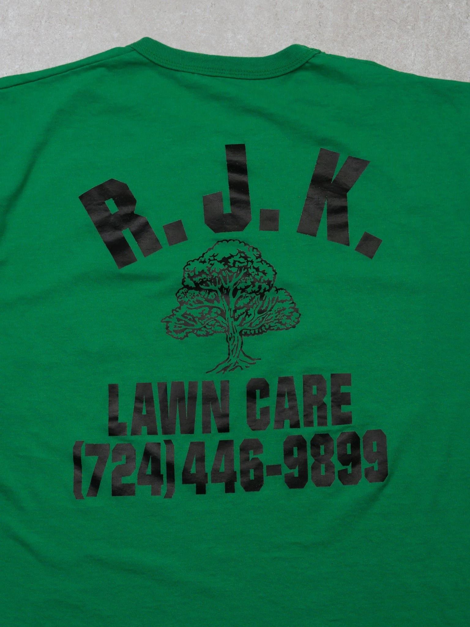 Vintage 90s R.J.K Lawn Care x Russell Athletics Tee (M/L) - Image 4