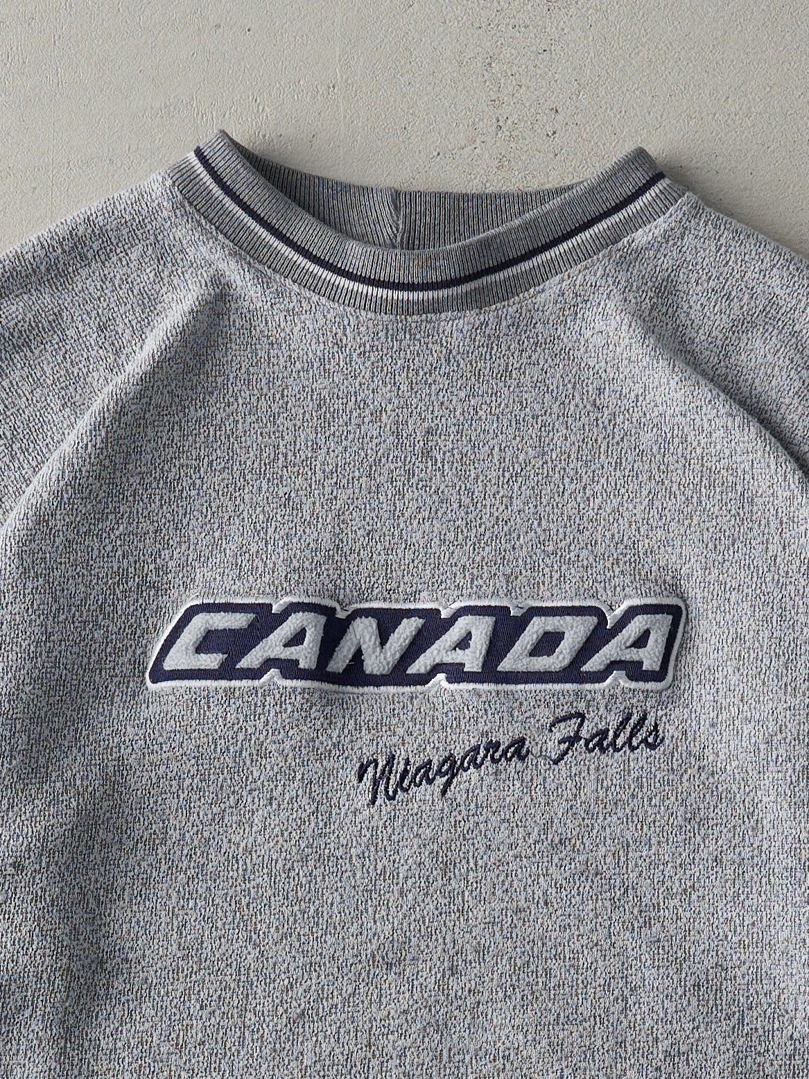 Vintage 90s Salt and Pepper Grey Canada Niagara Falls Crewneck (M/L) - Image 2