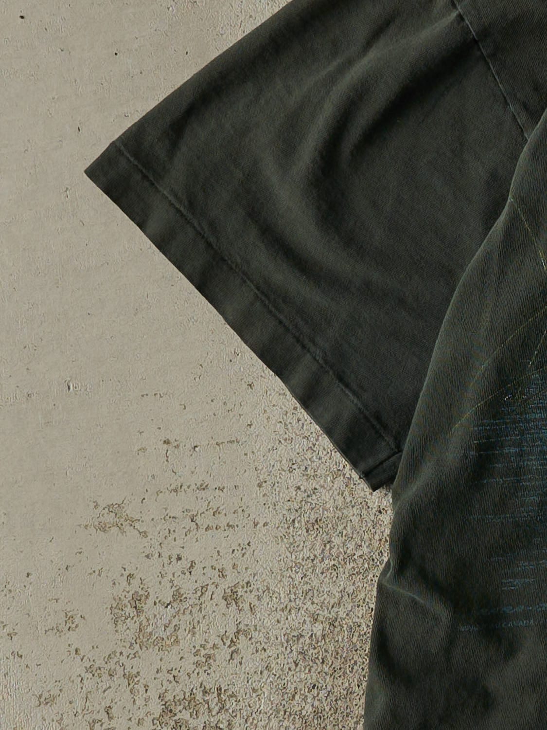 Vintage 90s Sun Faded Green Duck Single Stitch Tee (M/L) - Image 4