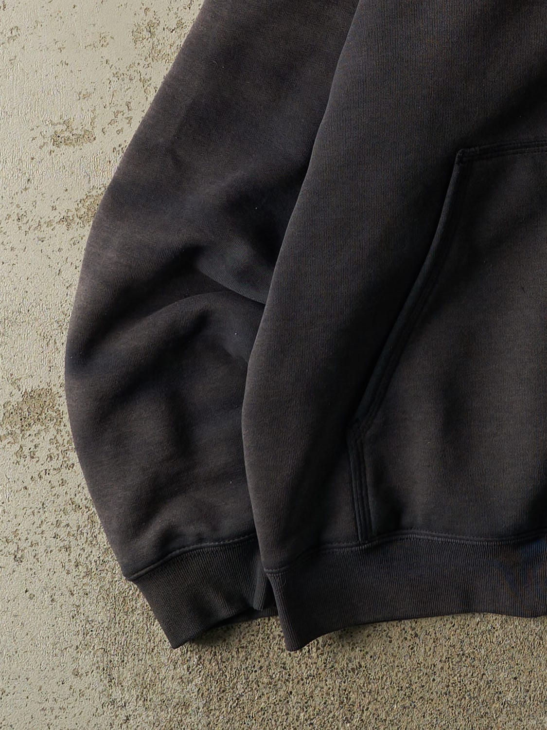 Vintage 90s Sun Faded Navy Carhartt Quilt Lined Heavyweight Zip Up Hoodie (XL) - Image 4