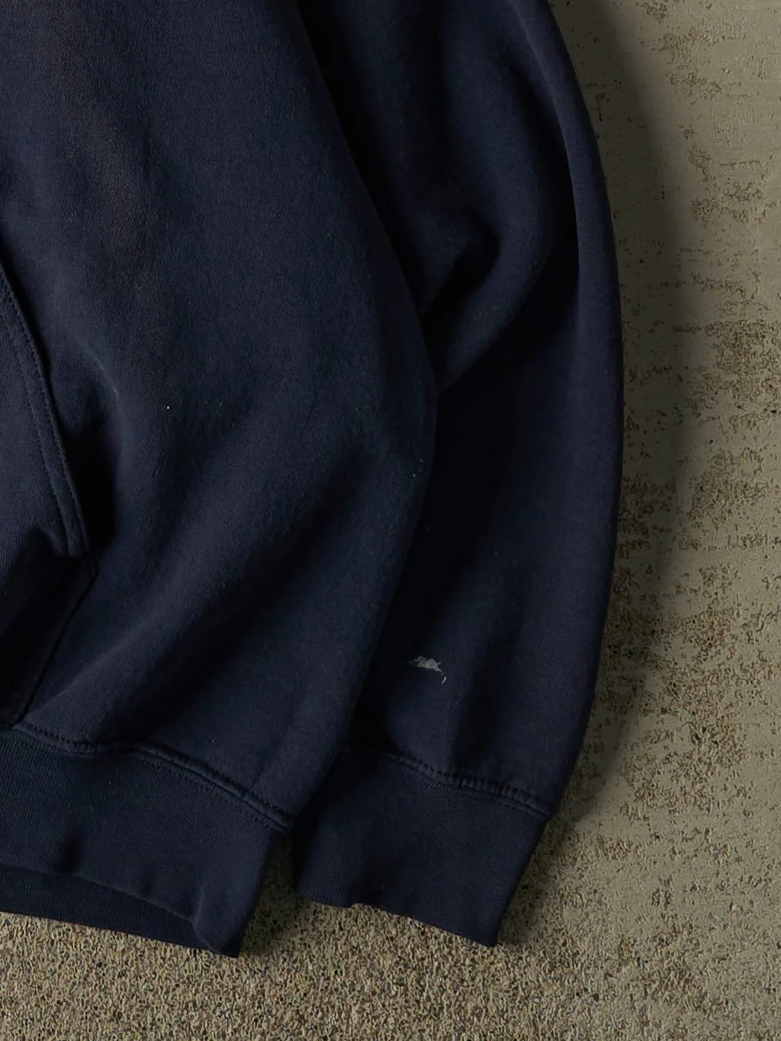 Vintage 90s Sun Faded Navy Minnesota Embroidered Hoodie (L/XL) - Image 4