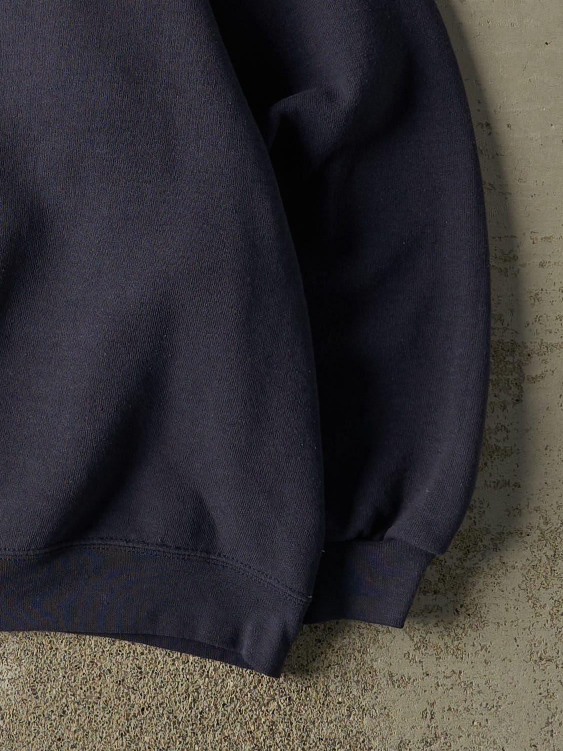 Vintage 90s Sun Faded Navy University of Illinois Crewneck (XL) - Image 4