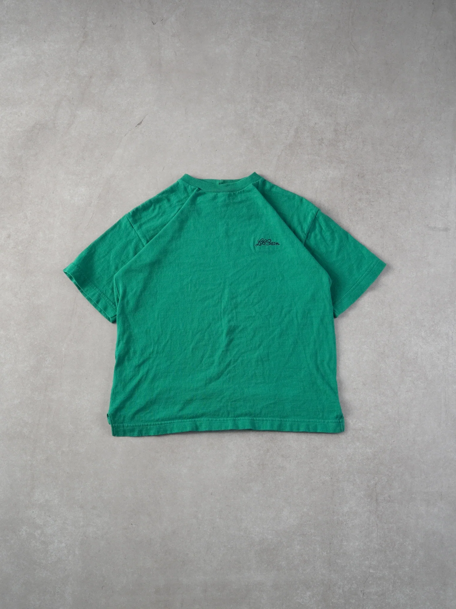 Vintage 90s Teal LL Bean Blank Tee (S)