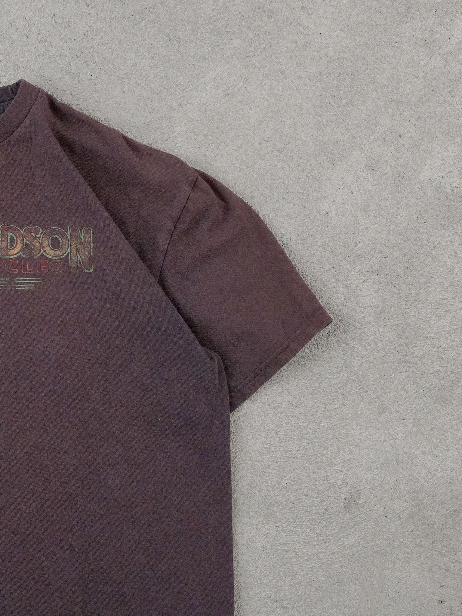 Vintage 90s Washed Black Harley Davidson American Legend Tee (M) - Image 5