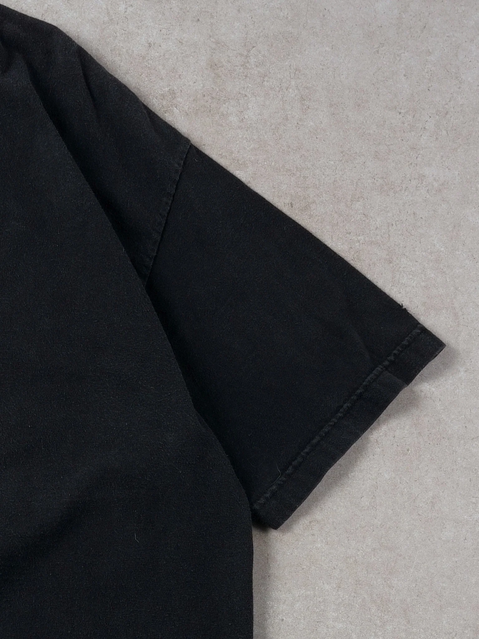 Vintage 90s Washed Black "Man Whore" Quote Tee (L) - Image 3