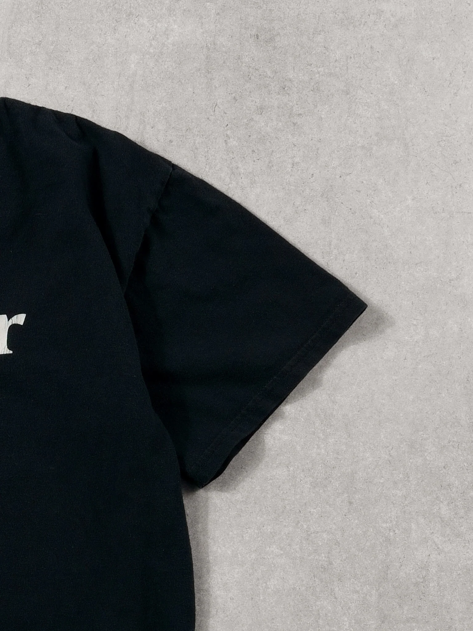 Vintage 90s Washed Black "Wanker" Graphic Tee (M) - Image 3