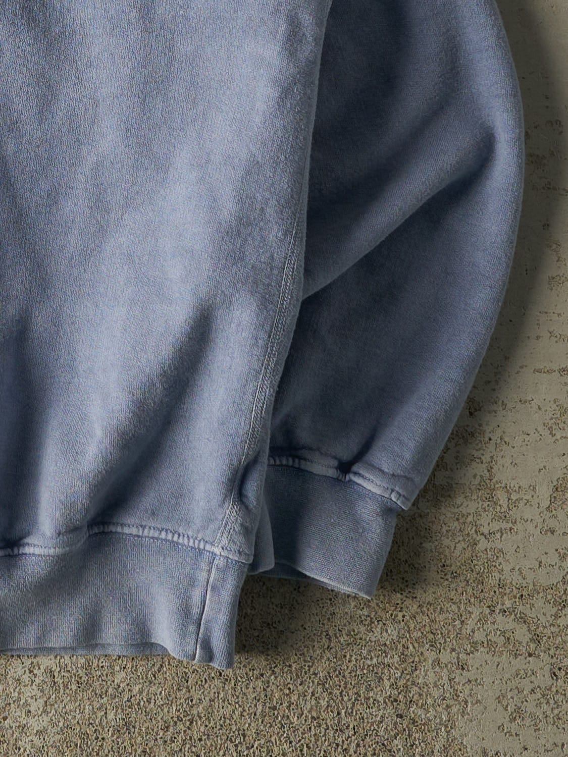 Vintage Y2K Washed Blue Avro Arrow Quarter Zip Sweater (M/L) - Image 4