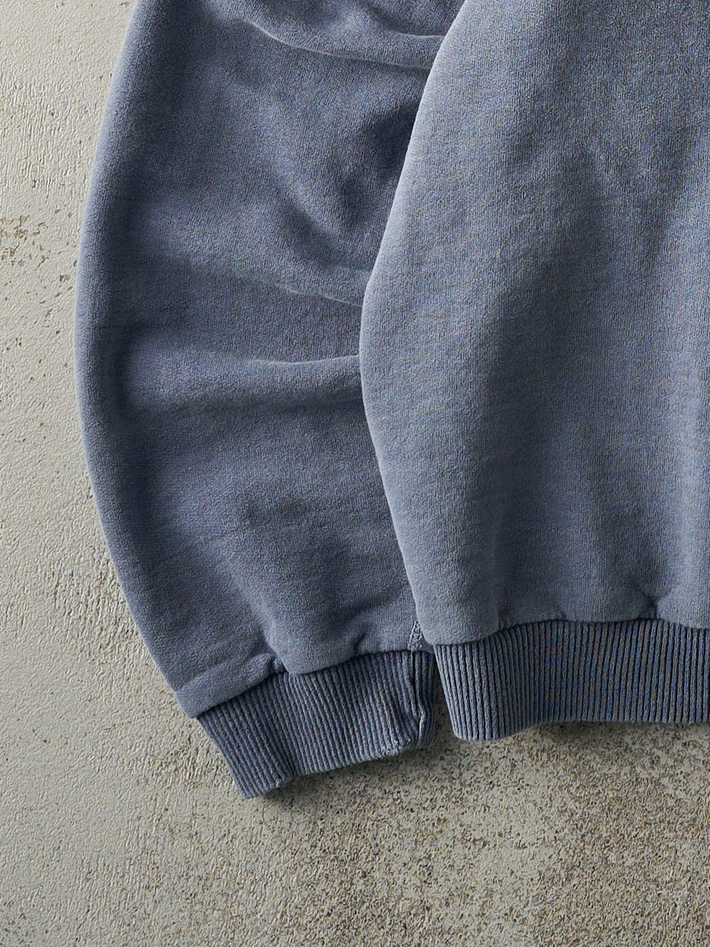Vintage 90s Washed Blue Blank Crewneck (XL) - Image 3