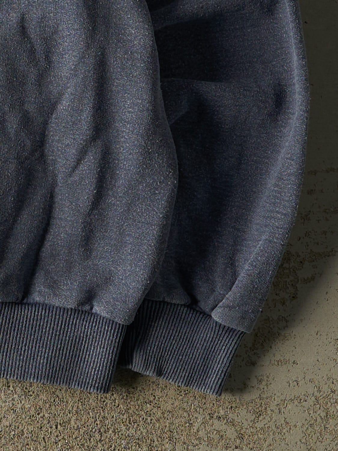 Vintage 90s Washed Blue Wind River Blank Crewneck (XL) - Image 4