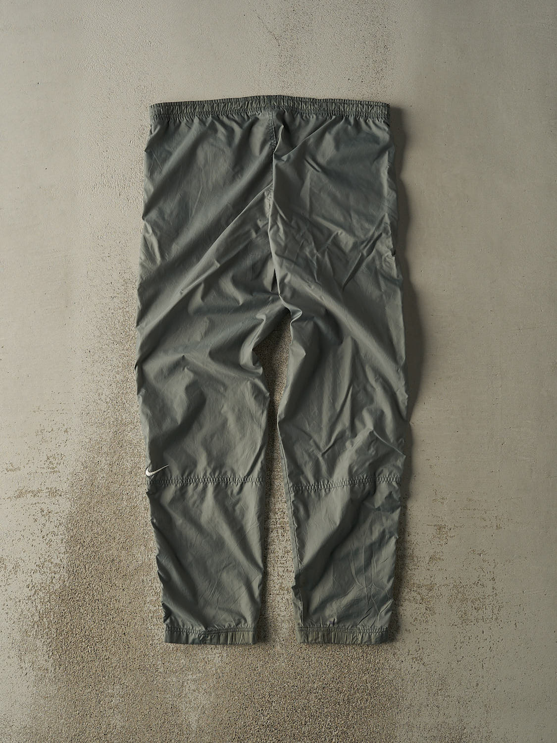 Vintage 90s Washed Green Nike Embroidered Track Pants (36x31) - Image 2