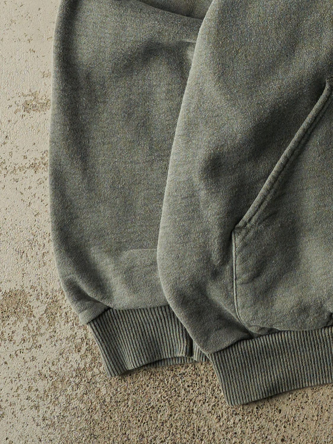Vintage 90s Washed Green Wind River Embroidered Hoodie (XXL) - Image 3