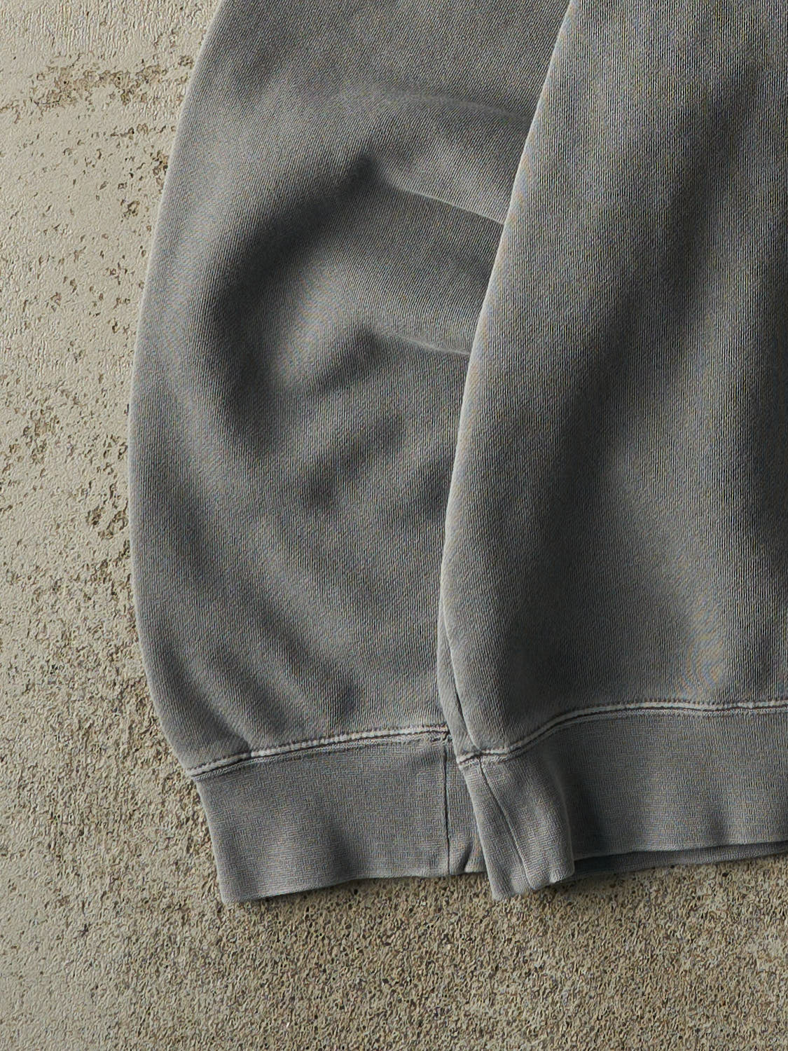 Vintage 90s Washed Grey University of Wisconsin Badgers Crewneck (XL) - Image 3