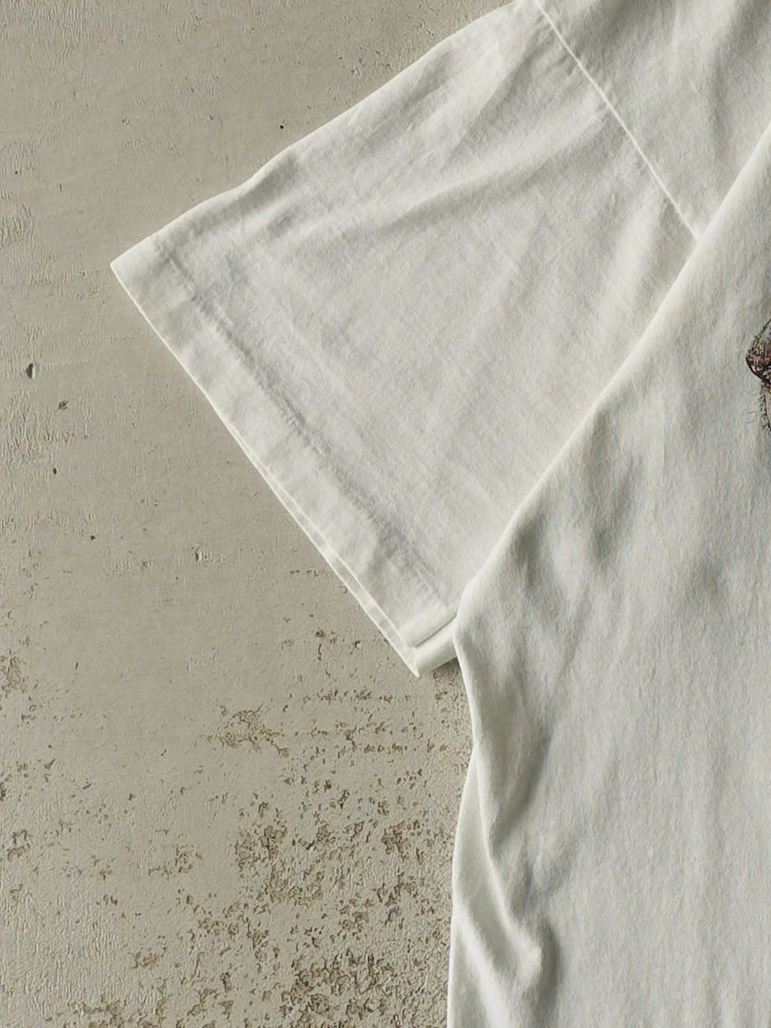 Vintage 80s White African Lion Safari Tee (L/XL) - Image 3