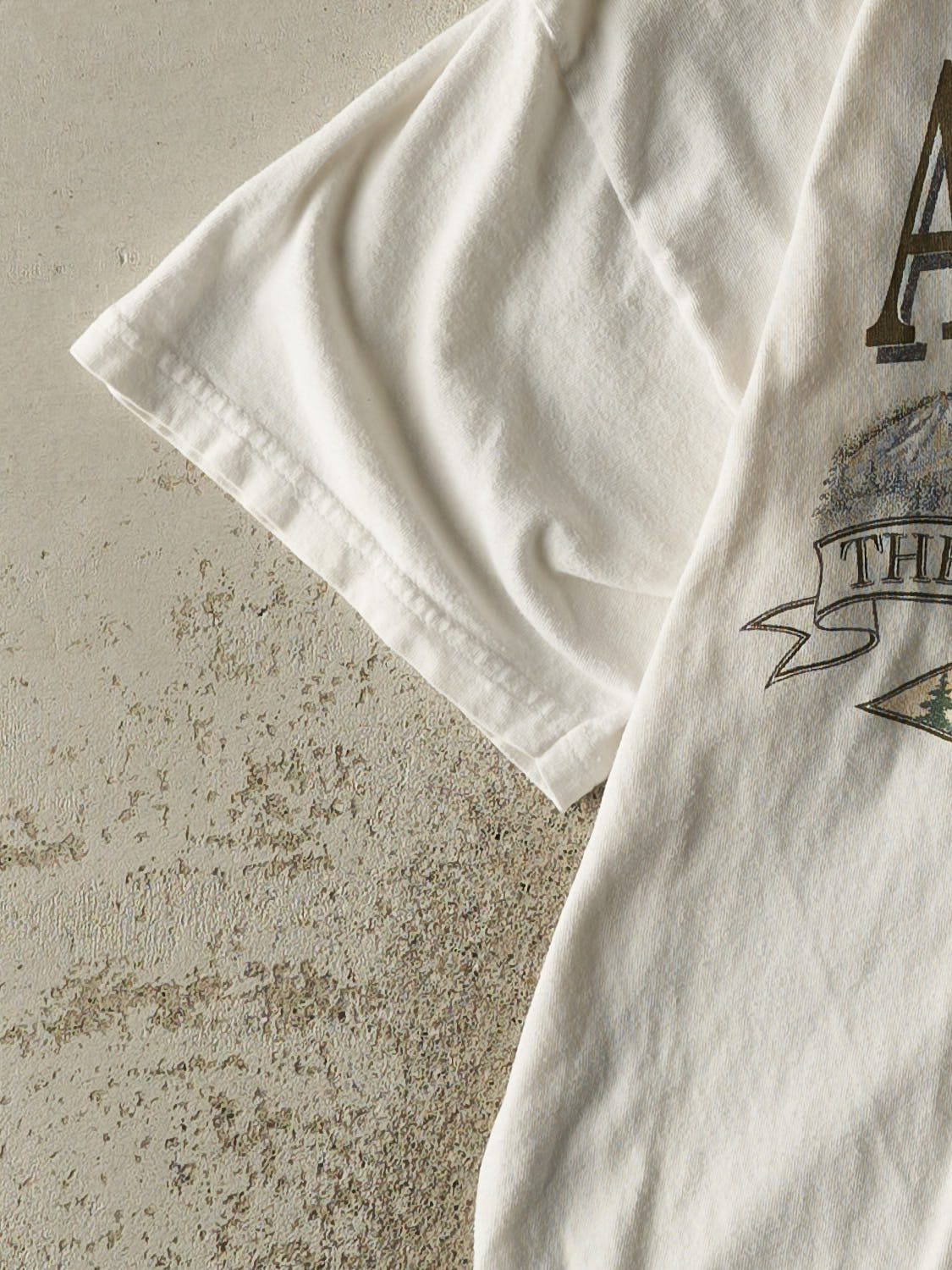 Vintage 90s White Alaska Tee (M/L) - Image 3
