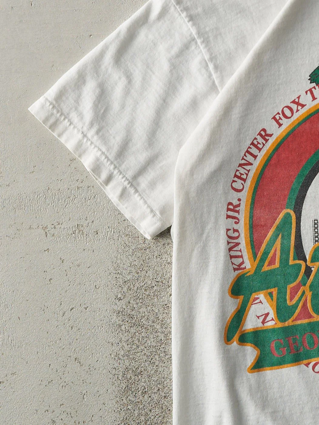 Vintage 90s White Atlanta Georgia Tee (S) - Image 3