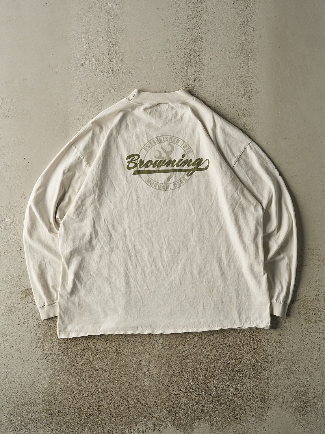 Vintage 90s Beige Browning Long Sleeve (XXL/XXXL) - Image 2