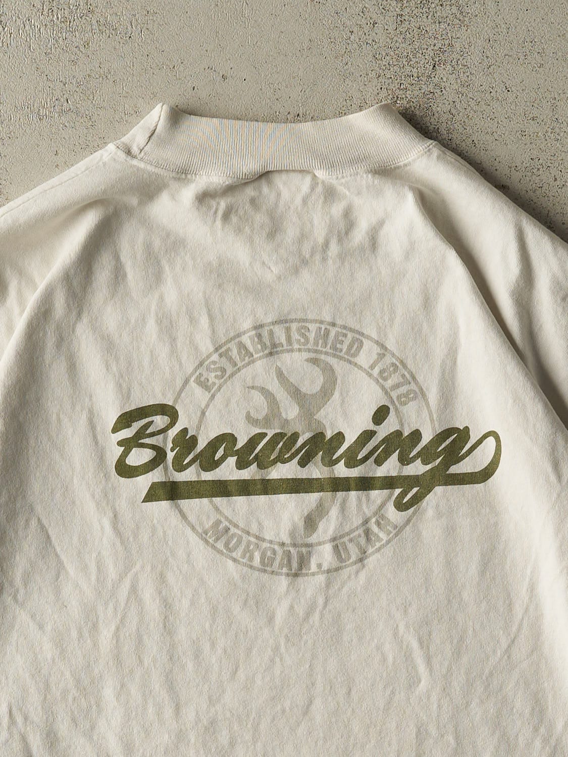Vintage 90s Beige Browning Long Sleeve (XXL/XXXL) - Image 4