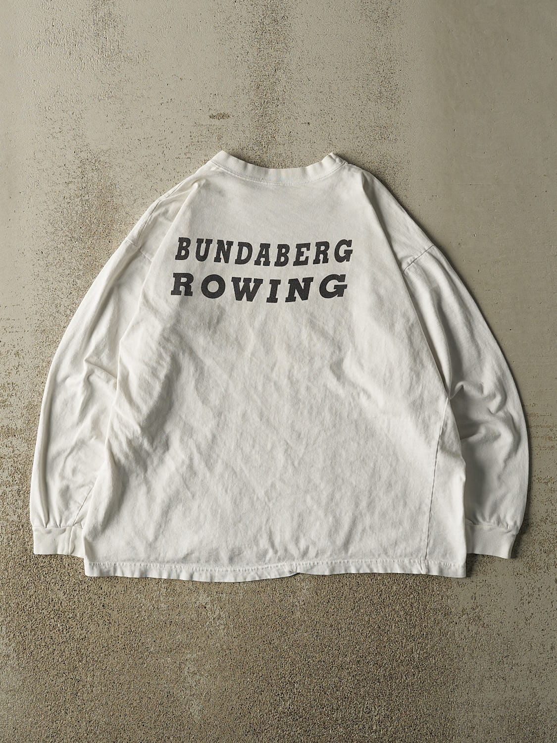 Vintage 90s White Bundaberg Rowing Club Long Sleeve (M) - Image 2
