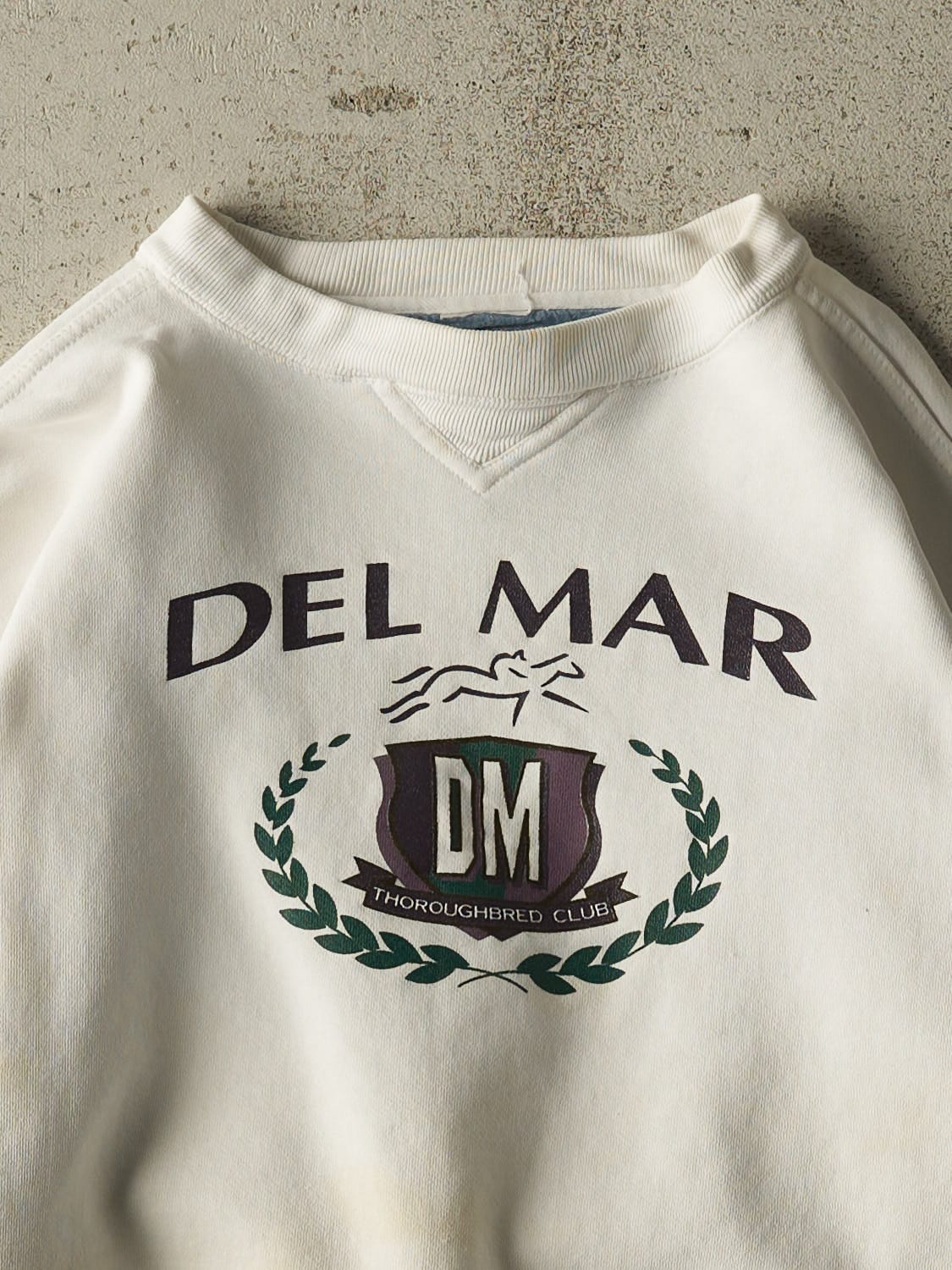 Vintage 90s White Del Mar Crewneck (M) - Image 2