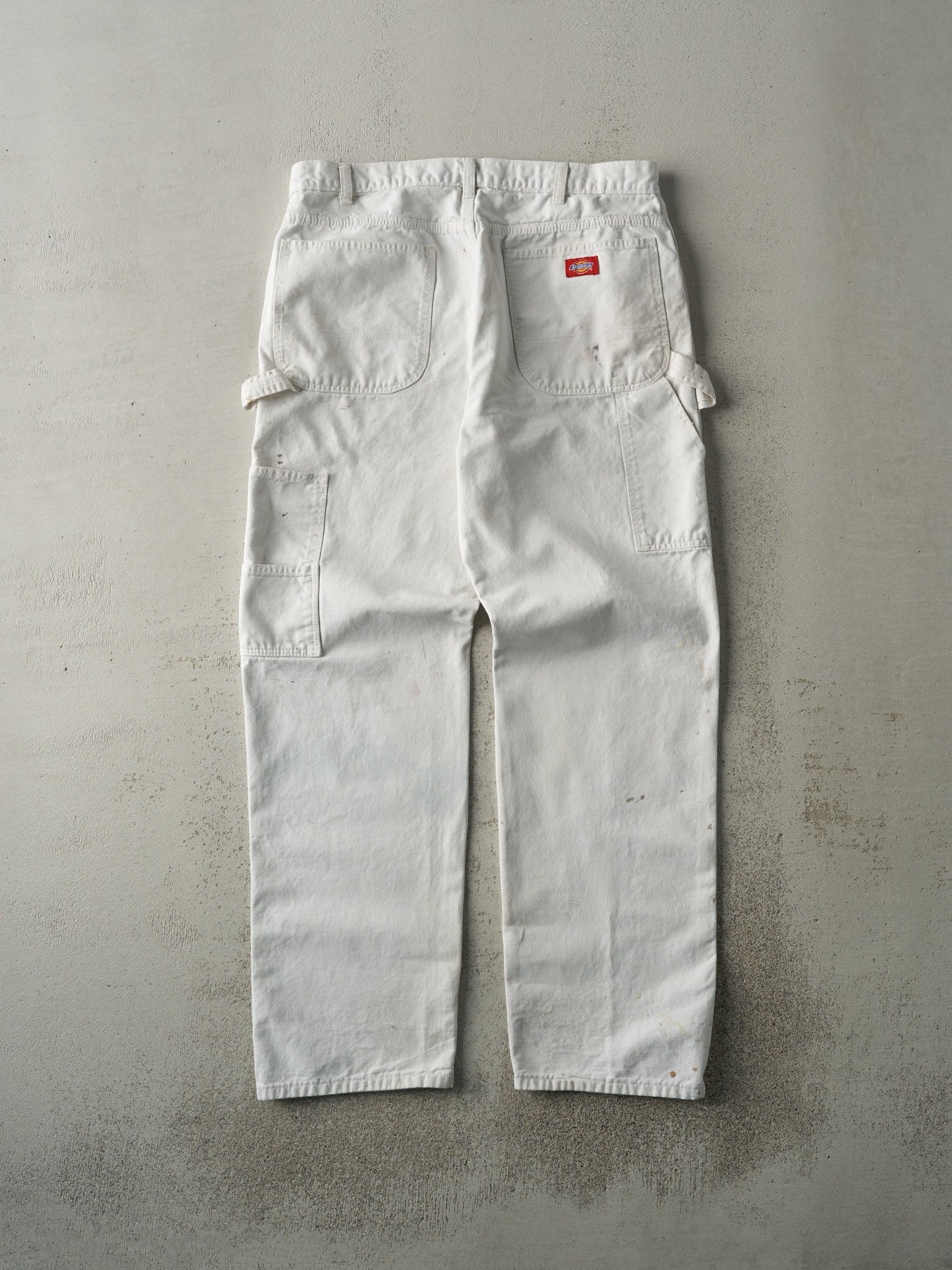 Vintage 90s White Dickies Carpenter Pants (34x30.5) - Image 3