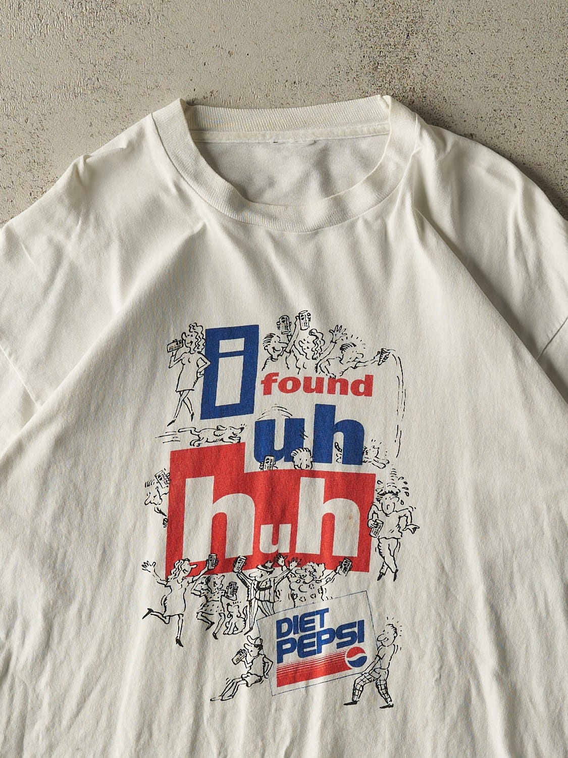 Vintage 90s White Diet Pepsi Tee (L/XL) - Image 2